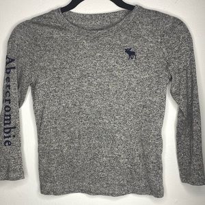 Abercrombie Kids long sleeve tshirt, size 5-6, Gray